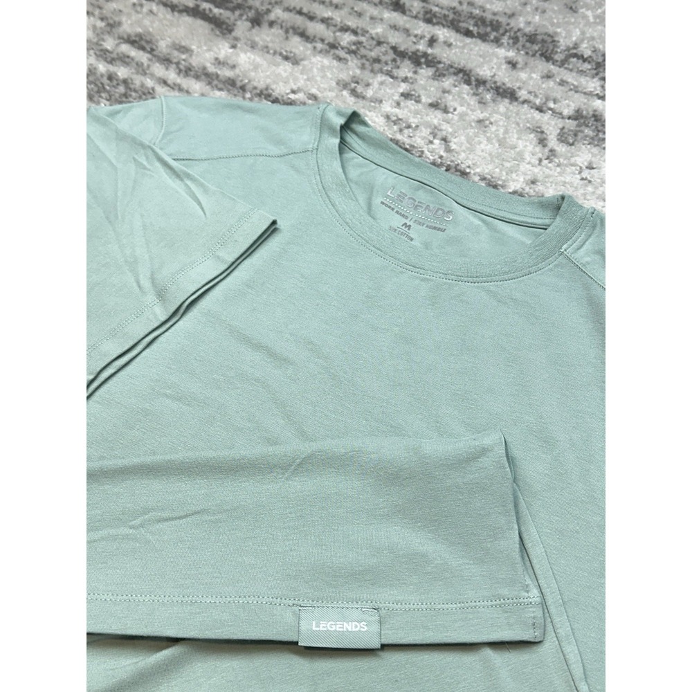 Legends Active Stretch Work Hard Stay‎ Humble T-Shirt Mens Medium Green